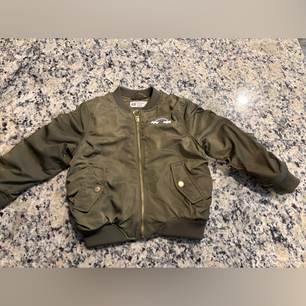 Unicorn Bomber Jacket from H&M Girls size 2/3 y